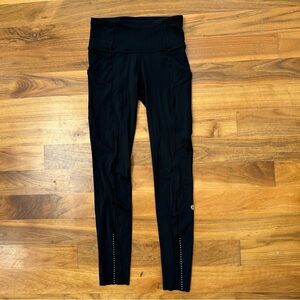 lululemon athletica Fast and Free Tights Leggings, color Black, size 2